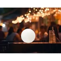 FH Lighting Lampada solare classe di protezione IP44 per esterni e interni - Sfera da giardino con cambio di colore 18 cm