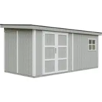 Timbela Casetta da giardino di 11,47 m² - H231x248x530 cm - M940-TUNDRA GREY