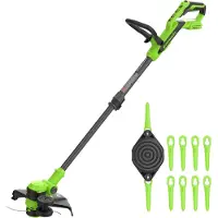 Greenworks Tagliaerba elettrico G24ST3002, alimentato a batteria da 24V, larghezza di taglio di 30 cm, motore brushless (senza batteria)