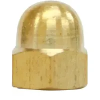 Cofan Dado A Cappuccio Ottone Din 1587 M16 10 Unità