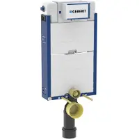 Geberit Elemento Kombifix per WC sospeso, 108 cm, con cassetta di scarico Omega da incasso da 12 cm con comando frontale