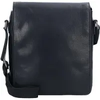 Leonhard heyden Roma Borsa a tracolla Vera Pelle 23 cm nero