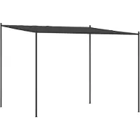Syfax Gazebo Antracite 3x3 m 180 g/m² Tessuto e Acciaio