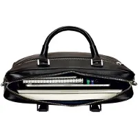 Leonhard heyden Montreal Valigetta Vera Pelle 38 cm nero