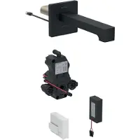 Geberit Robinetterie de lavabo Brenta, saillie 170mm, avec mitigeur, alimentation par pile, pour boîtier de fonction encastré, 116.274.14.1, 116.274.14.1