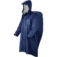 Ferrino - Poncho grande di escursionismo - Trekker Ripstop Blue in Nylon - Taglia S/M