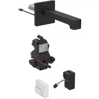 Geberit Robinetterie de lavabo Brenta, saillie 220mm, avec mélangeur, alimentation au réseau, pour boîtier de fonction encastré, 116.292.14.1, 116.292.14.1