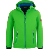 TROLLKIDS Kid's Trollfjord Jacket Giacca softshell Bambini (116, verde)