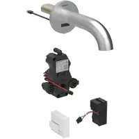 Geberit Robinetterie de lavabo Piave, saillie 220mm, sans mélangeur, alimentation secteur, pour boîtier de fonction encastré, 116.281.SN.1, 116.281.SN.1