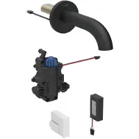 Geberit Robinetterie de lavabo Piave, saillie 170mm, avec mitigeur thermostatique, alimentation par pile, pour boîtier de fonction encastré, 116.268.14.1, 116.268.14.1
