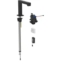Geberit Robinetterie de lavabo Brenta, saillie 195mm, avec mitigeur thermostatique, alimentation par pile, pour boîtier de fonction encastré, 116.198.14.1, 116.198.14.1