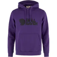 Fjällräven Logo Hoodie Felpa con cappuccio Uomo (XXL, lilla)