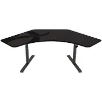 AROZZI Scrivania da gaming Arena Angelo - 225 x 71 x 71-81 cm - Gunmetal