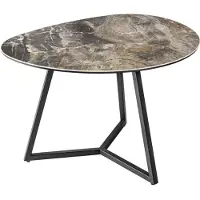 Invicta Tavolino da caffè 70 cm, design in marmo, tavolo moderno per soggiorno. ACQUISTA ORA