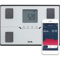 Tanita Bilancia Pesapersone Bc-401 Bianca Con Analisi Corporea E Connessione Bluetooth — Bilancia pesapersone