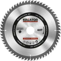 Kreator Lama circolare Ø 216 x 30 x 2,2 mm 60 denti Lama per legno + 3 anelli di riduzione