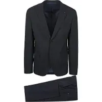 Suitable Strato Completo Lana Navy Blu Blu scuro taglia