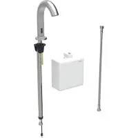 Geberit Robinetterie de lavabo Piave, saillie 167mm, à pile, sans mélangeur, avec boîtier de fonction AP, 116.163.SN.1, 116.163.SN.1