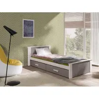 Mirjan 24 Letto per bambini con spazio di archiviazione 80x180 POLCH - bianco / rovere tartufo
