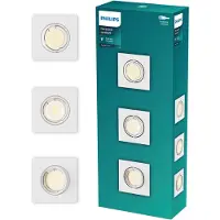 Philips Faretti Da Soffitto 30426 Gu10 9 X 9 Cm 3 Unità
