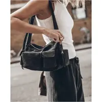 Mikuta The Dark Suede Minou Bag Taglia: OS | Borse a tracolla Outlet | Donna