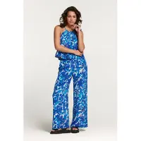 Shiwi Tobago Trousers Painted Flower Sports Blue Taglia: XS | Pantaloni Outlet | Donna | Blu