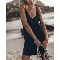 Mikuta The Black Short Lyocell Slip Dress Taglia: M | Abiti Mini Outlet | Donna | Nero