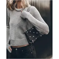 Mikuta The Black Studded Zowie Bag Taglia: OS | Borse a mano Outlet | Donna | Nero
