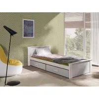 Mirjan 24 Letto per bambini con spazio di archiviazione 80x180 POLCH - bianco / grigio