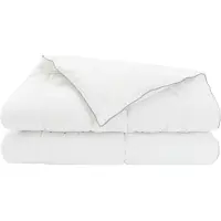 vidaXL Set di piumino e cuscini 135 x 200 cm, inverno, 350 gsm, bianco