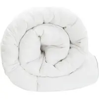 vidaXL Piumino bianco 155 x 220 cm in fibra di bambù