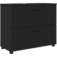Syfax Mobile da Bagno con cassetto con porta Nero 76,5 x 35 x 64 cm