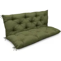 Beautissu Flair BR, 100x50x10 cm, verde oliva, cuscino per panchina da giardino, per esterni