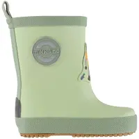 Mikk-Line Kid's Wellies 3D Patch Barefoot Stivali di gomma Bambini (26, olivia/verde)