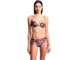 Emporio Armani per donna. EW000800_AF20242 Bikini con stampa floreale (XS), Beachwear, Poliamide, Navy