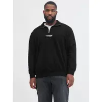 Jack&Jones PLUS Plus Size Felpa Con Mezza Zip Stampato