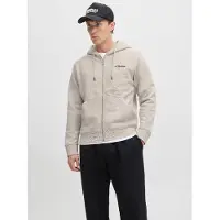 Jack & Jones Felpa Con Cappuccio E Zip Stampato