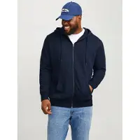 Jack & Jones Plus Size Felpa Con Cappuccio E Zip Semplice