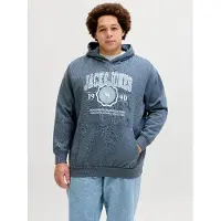 Jack & jones Plus Size Felpa Con Cappuccio Con Logo