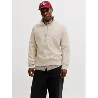 Jack & Jones Felpa Con Mezza Zip Stampato
