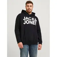 Jack & Jones Plus Size Felpa Con Cappuccio Con Logo