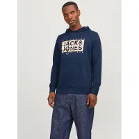 Jack & jones Felpa Con Cappuccio Stampato