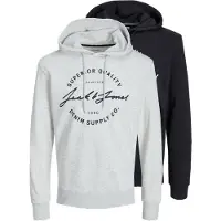 Jack & Jones Confezione Da 2 Felpa Con Cappuccio Stampato