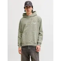 Jack & jones Felpa Con Cappuccio Stampa Sul Retro