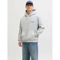 Jack & jones Felpa Con Cappuccio Stampa Sul Retro