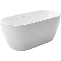 CERANO - Vasca da bagno freestanding in acrilico Anita - bianco lucido - 170x80 cm