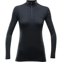 Devold Breeze Woman Half Zip Neck Intimo lana merinos Donna (L, nero)