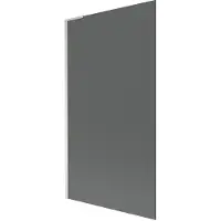 Mexen Next L paratia vasca da bagno 1 anta 100 x 150 cm, grafite, nichel spazzolato - 895-100-000-03-40-97