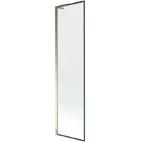 Mexen Next L paratia per vasca da bagno a 1 anta 50 x 150 cm, cornice nera, dorata - 895-050-000-03-70-50