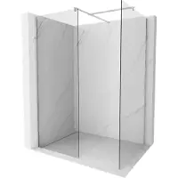 Mexen Kioto parete doccia Walk-in 110 x 75 cm, trasparente, cromo - 800-110-202-01-00-075